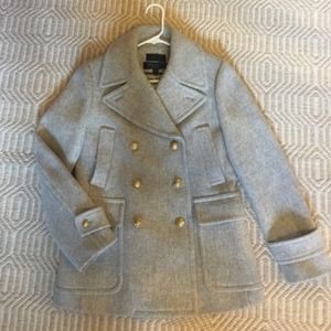 NWOT J. Crew Stadium Cloth Majesty Peacoat